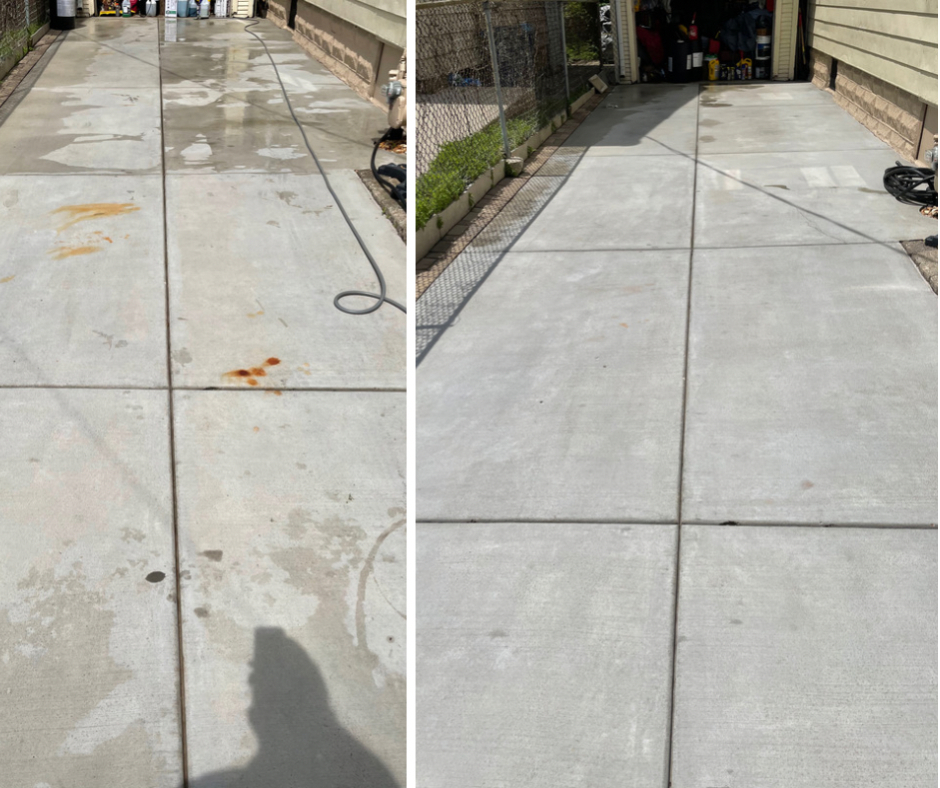 Concrete cleaning rust removal